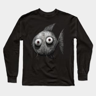 Weird Fish / Cartoon character / Abstract Comic Fish Long Sleeve T-Shirt